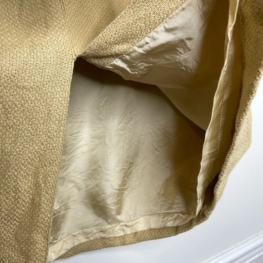 Zara Linen Cargo Skirt with Front Slit 12 - Picture 6 of 13